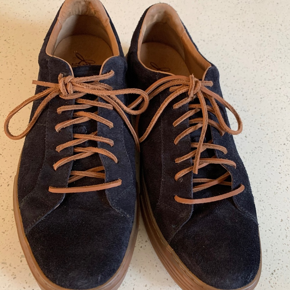 Johnston & Murphy Lace to Toe Navy WR Suede